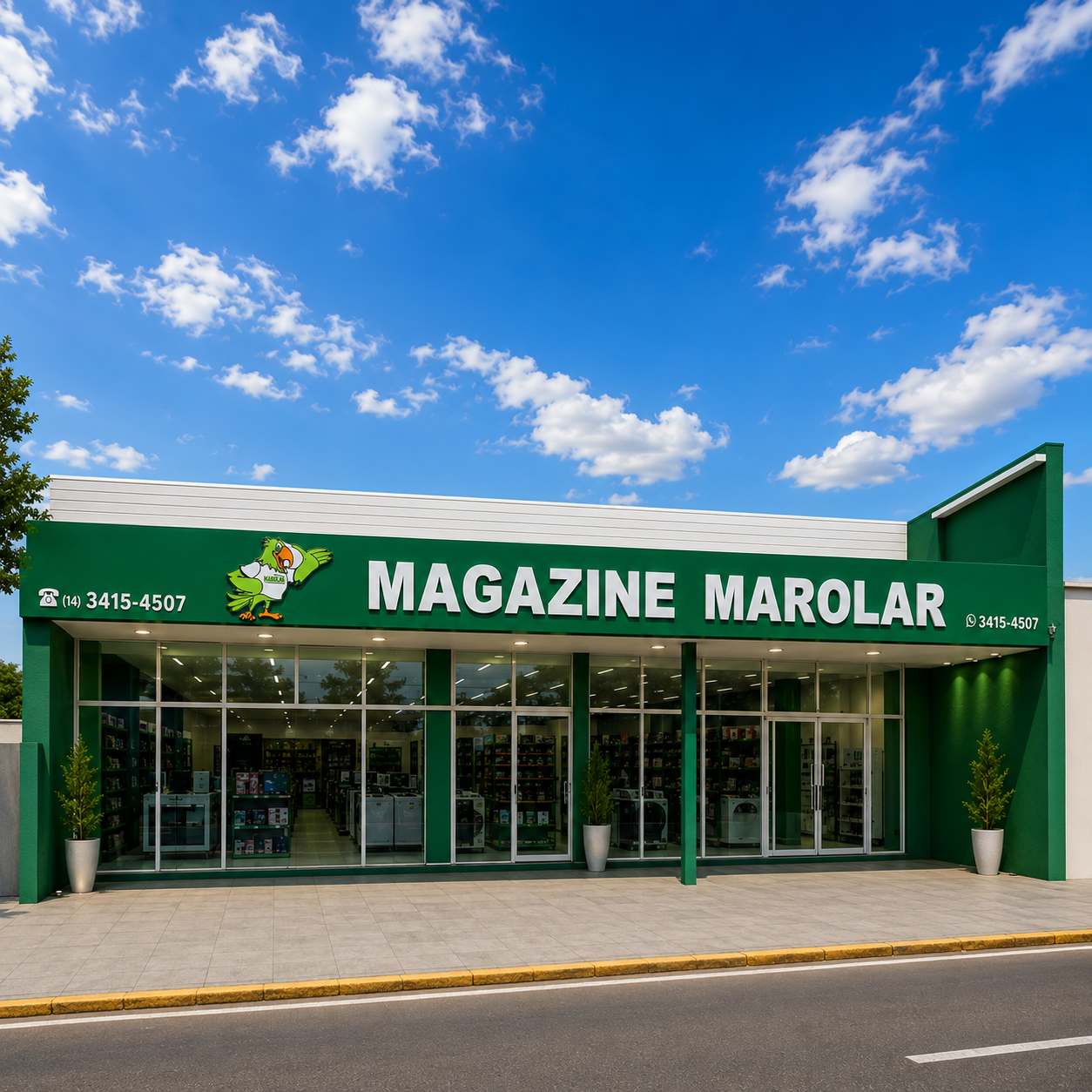 Fachada da loja de móveis Magazine Marolar em Marília SP - Av. João Martins Coelho 2423 Jardim Santa Antonieta