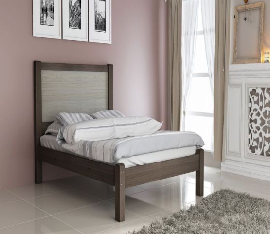 Cama casal Star com painel em Marília - Gelius Móveis na Magazine Marolar